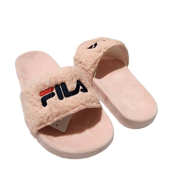 Fila Fuzzy Drifter Womens Slide Sandals Pink Size‎ 6 - Picture 1 of 12